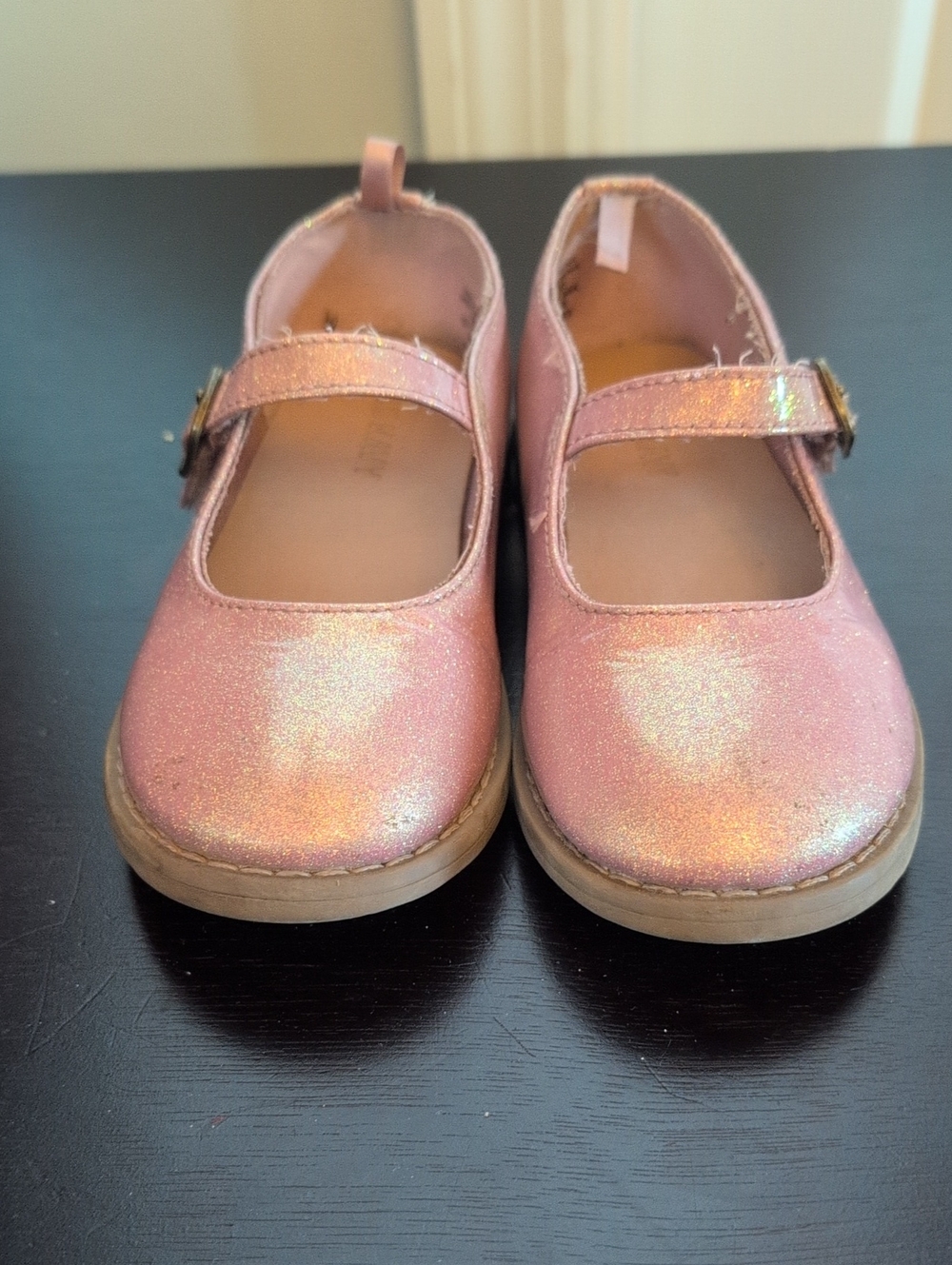 Old Navy Pink Glitter Mary Jane Dress Shoes